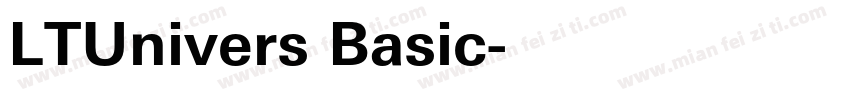 LTUnivers Basic字体转换